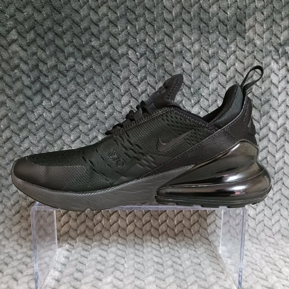 Nike Air Max 270 Black GS Walking Running Sneakers Shoes Size 6Y Women's 7.5